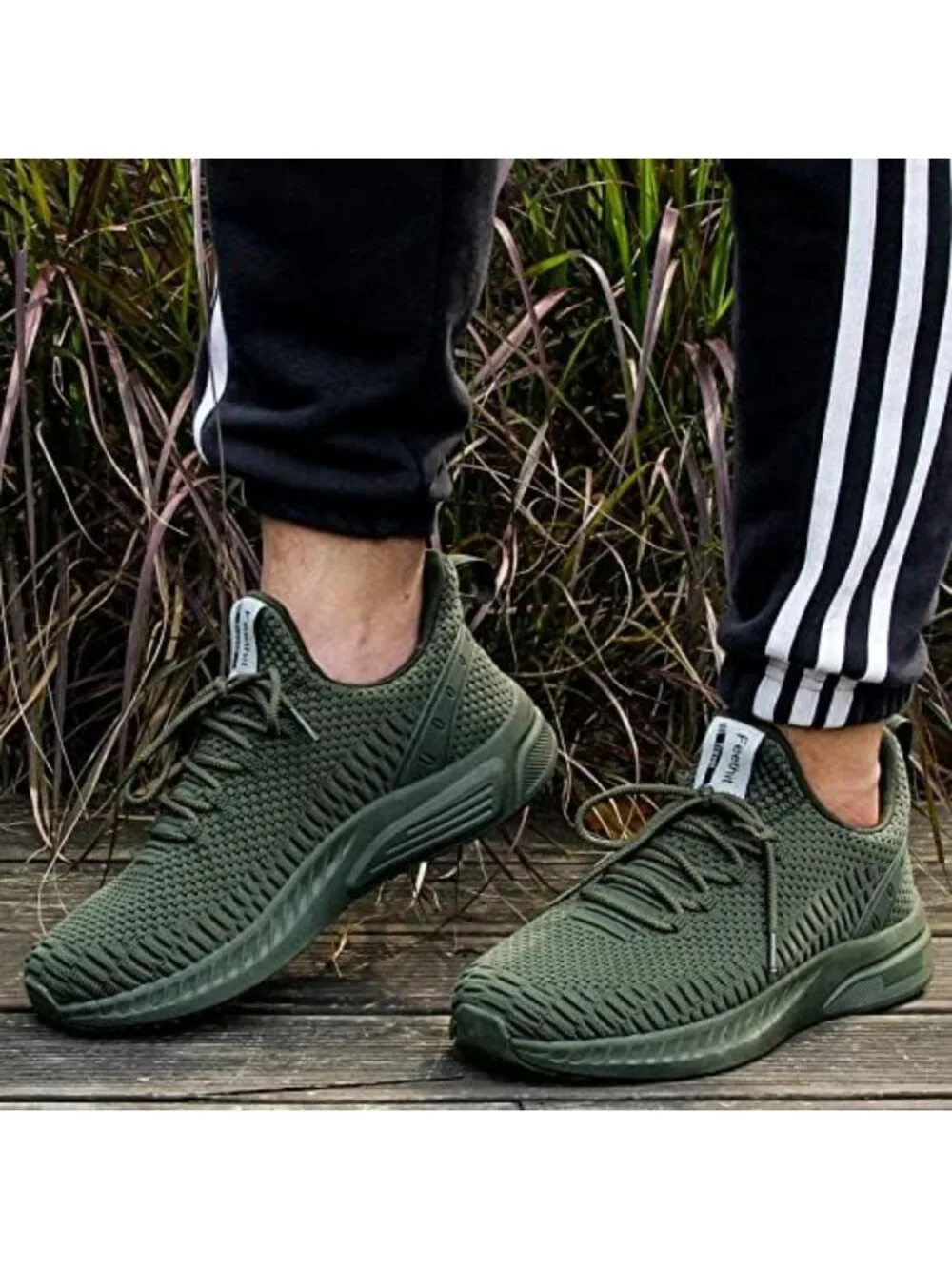 Lightweight Slip-On Walking Shoes for Men | Breathable Mesh Non-Slip Sneakers